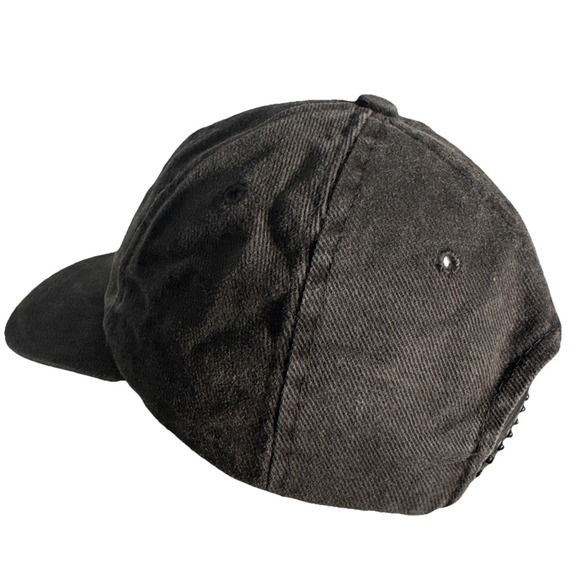 Vintage Hardees Hat Cap Snap Back Black Base Ball Dad Work Employee 100% Cotton - Picture 5 of 9